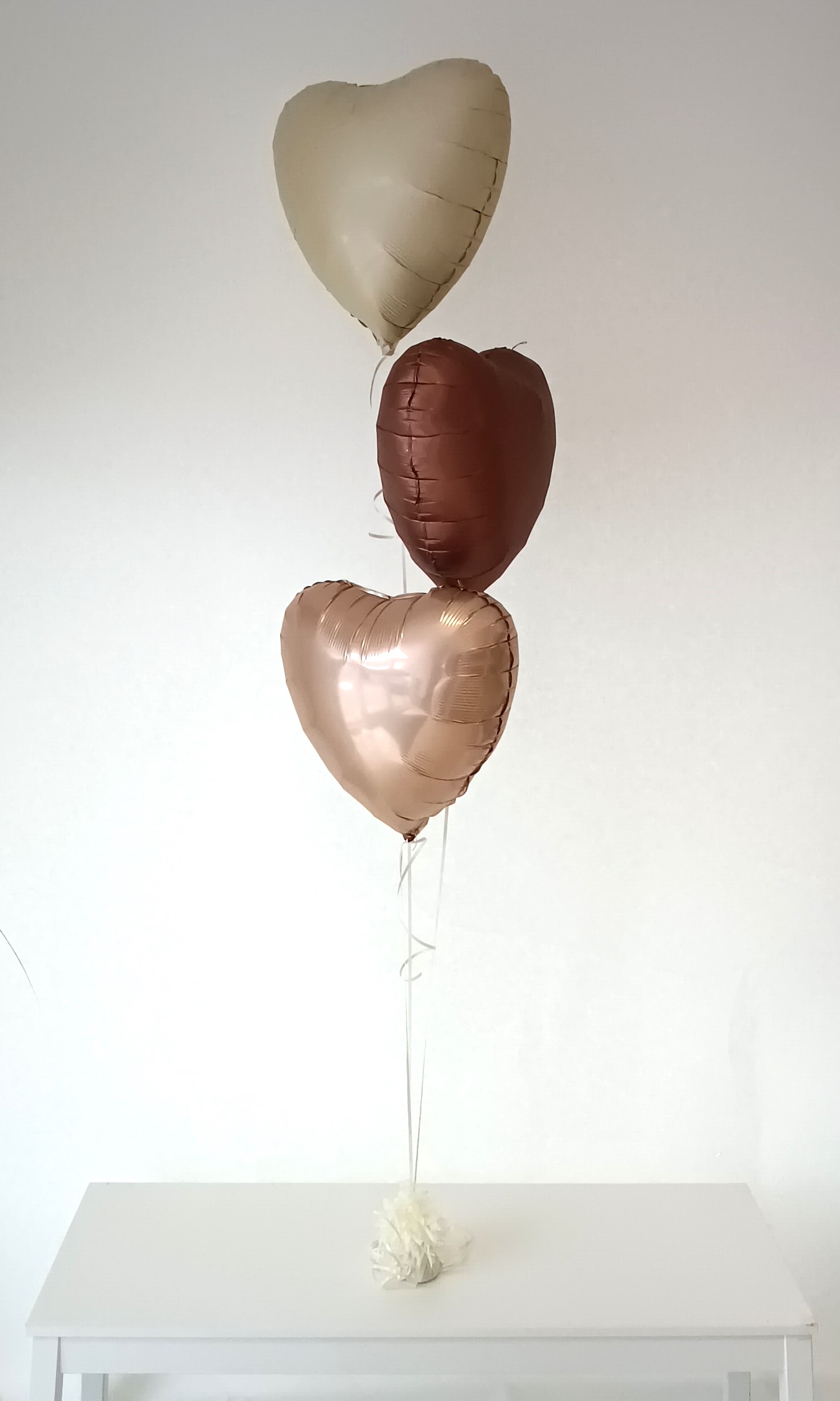 Ballonbouquet aus 3 Herzballons