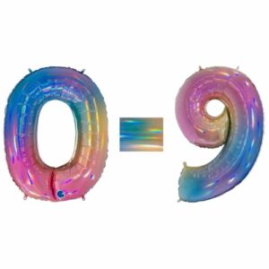 Folienzahl Rainbow Holo 40 in / 102cm